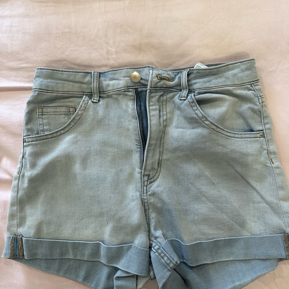 Women's Light Blue Denim Shorts